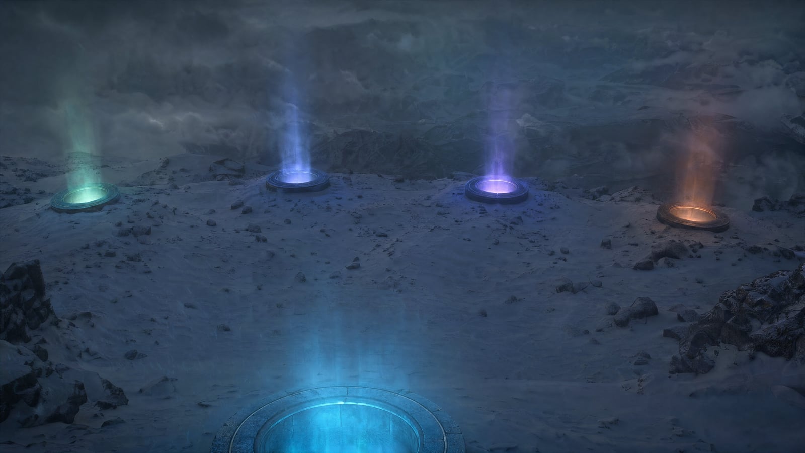 The five gates on the snowy plateau, first try