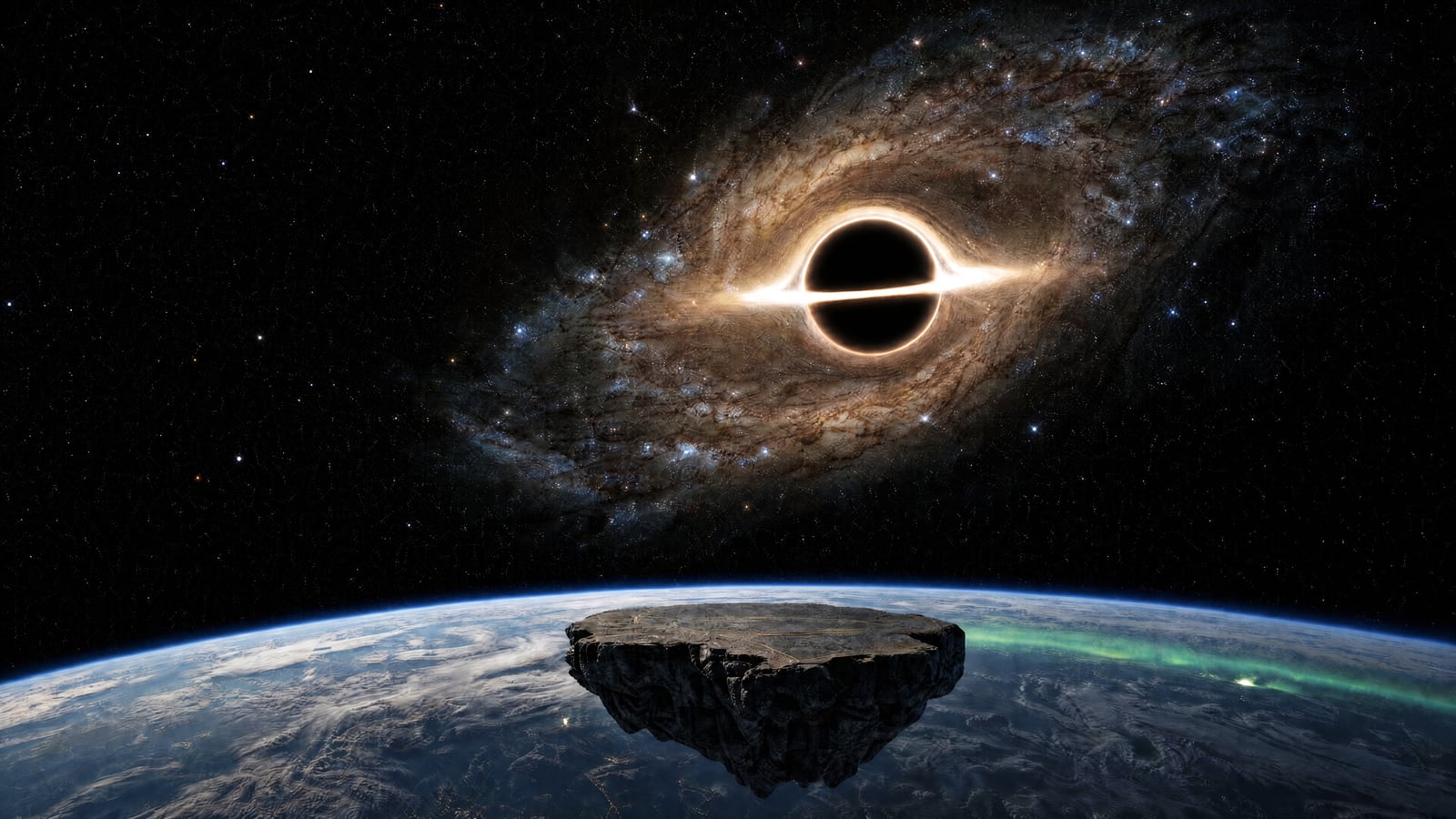 Space with the natural-colour constellation
